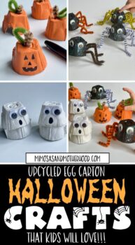 Egg Carton Halloween Crafts Mimosas Motherhood